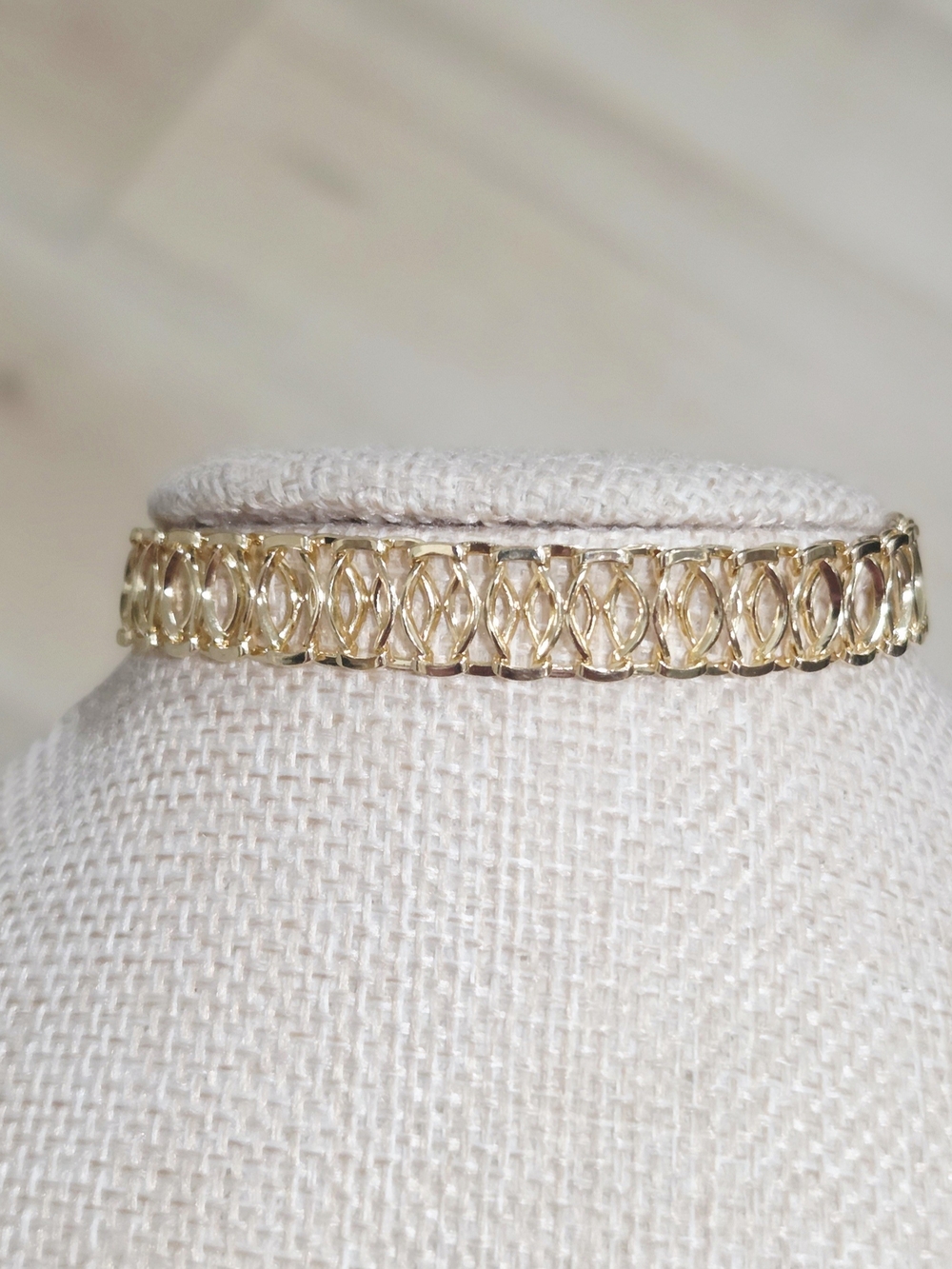 Gold Basketweave Bracelet - Women Jewelry